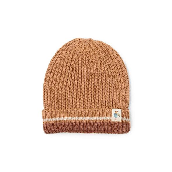 LITTLE DUTCH ČEPIČKA PLETENÁ BROWN VEL. 92/104 - ČEPIČKY A KLOBOUČKY - PRO DĚTI