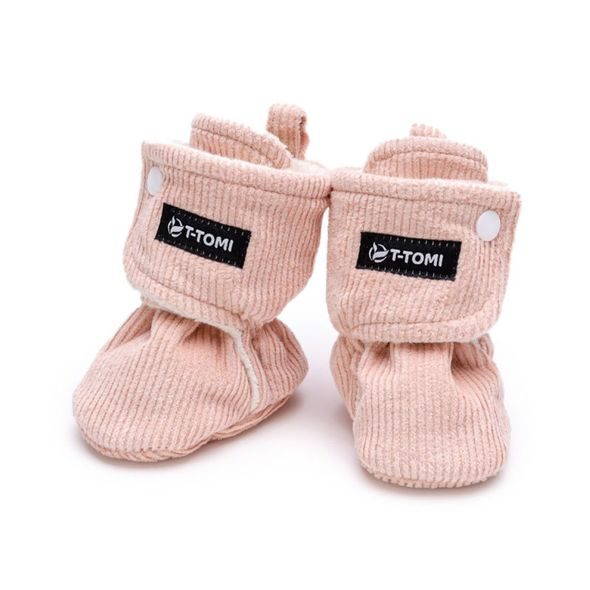 T-TOMI ZATEPLENÉ CAPÁČKY PINK - KOJENECKÉ CAPÁČKY - PRO DĚTI