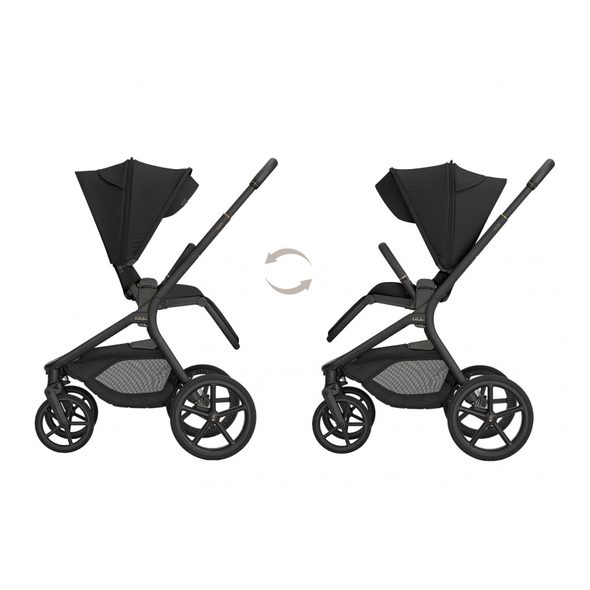 KIKKABOO KOČÁREK 2V1 GOYA PLATINUM BLACK - DVOJKOMBINACE - KOČÁRKY A PŘÍSLUŠENSTVÍ