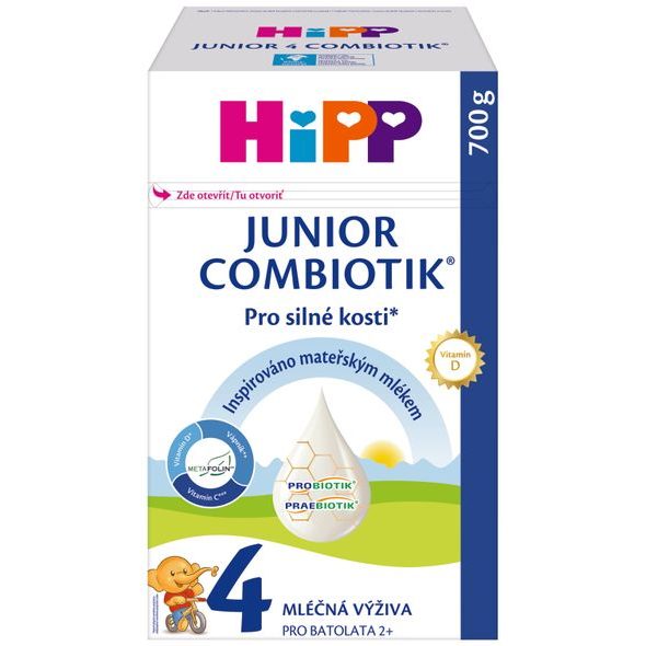 HIPP BATOLECÍ MLÉKO HIPP 4 JUNIOR COMBIOTIK 700G - EXPIRACE 20.11.2026 - KOJENECKÁ MLÉKA - KRMENÍ