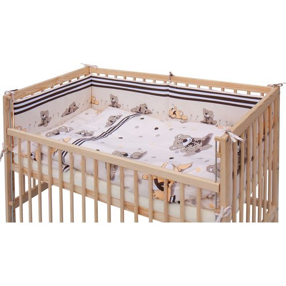 SCARLETT DĚTSKÁ POSTÝLKA S KOMPLETNÍ VÝBAVOU SCARLETT 120X60CM PATRIK BÉŽOVÁ - DŘEVĚNÉ POSTÝLKY - SPINKÁNÍ