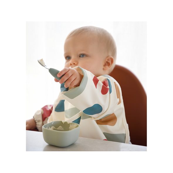 BEABA PRVNÍ TRÉNOVACÍ PŘÍBOR 2-DÍLNÝ SAGE GREEN - LŽIČKY A PŘÍBORY - KRMENÍ