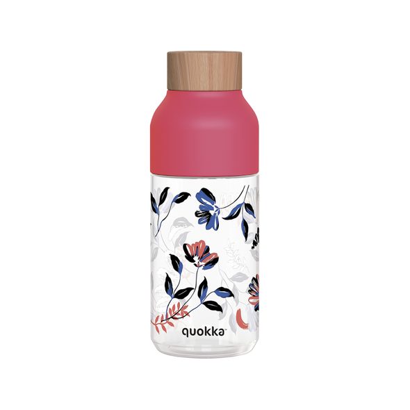 QUOKKA PLASTOVÁ LÁHEV ICE BLOOMS 570 ML - SPORTOVNÍ LAHVE - KRMENÍ