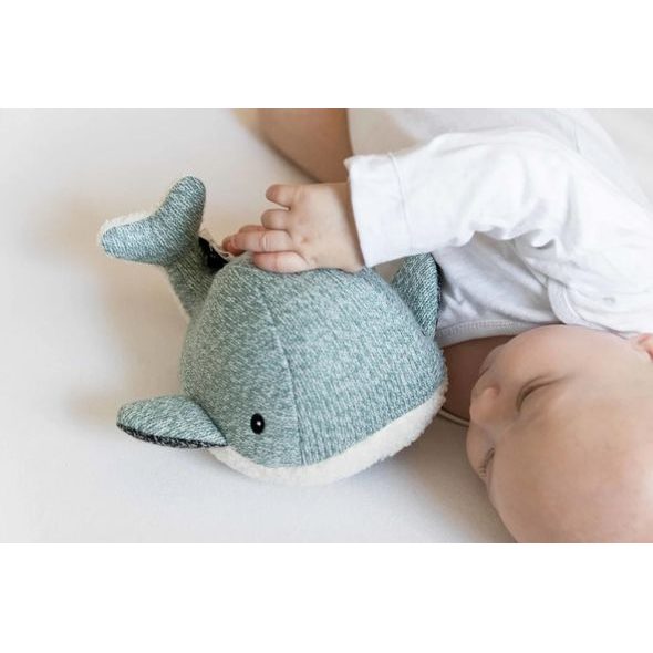 FLOW HRAČKA S TLUKOTEM SRDCE NABÍJECÍ MOBY GREEN - USÍNÁČCI ŠUMÍCÍ / S TLUKOTEM - PRO DĚTI