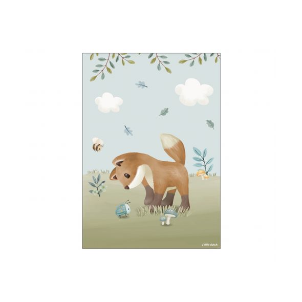 LITTLE DUTCH PLAKÁT A3 FOREST FRIENDS - DEKORACE A POLIČKY - SPINKÁNÍ
