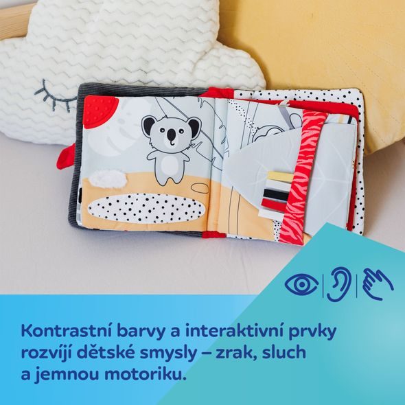CANPOL BABIES SENZORICKÁ KNÍŽKA PANDA BABIESBOO - KNÍŽKY PRO NEJMENŠÍ - PRO DĚTI