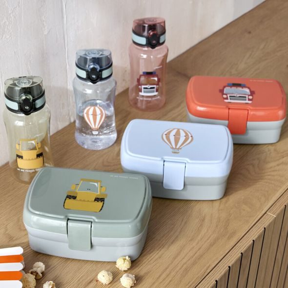 LÄSSIG KIDS LUNCH SET TINY DRIVERS FIRE ENGINE - KRABIČKY NA SVAČINU - KRMENÍ