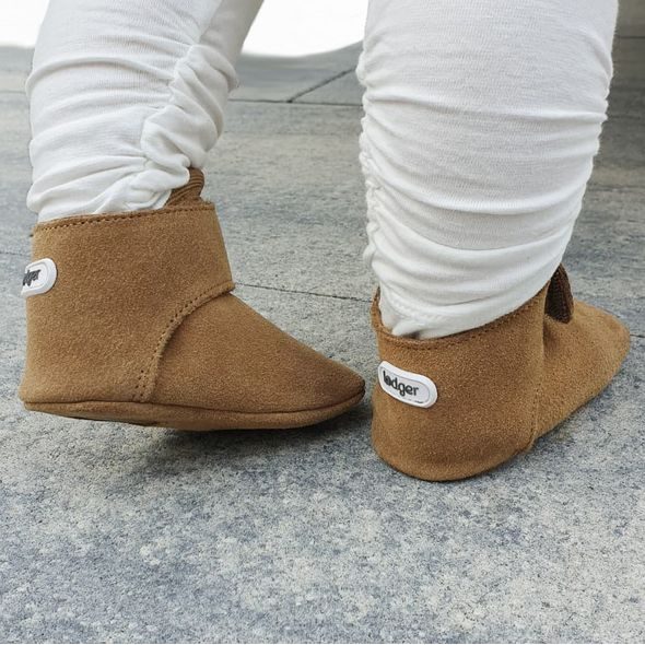 LODGER WALKER LEATHER BASIC COGNAC 3-6M - BOTIČKY - PRO DĚTI