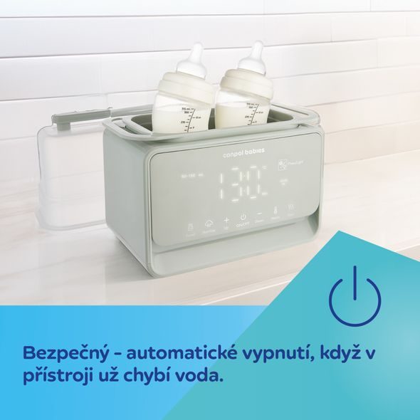 CANPOL BABIES ELEKTRICKÝ DOUBLE OHŘÍVAČ A STERILIZÁTOR KOJENECKÝCH LAHVÍ 7V1 - OHŘÍVAČKY MLÉKA A STRAVY - KRMENÍ