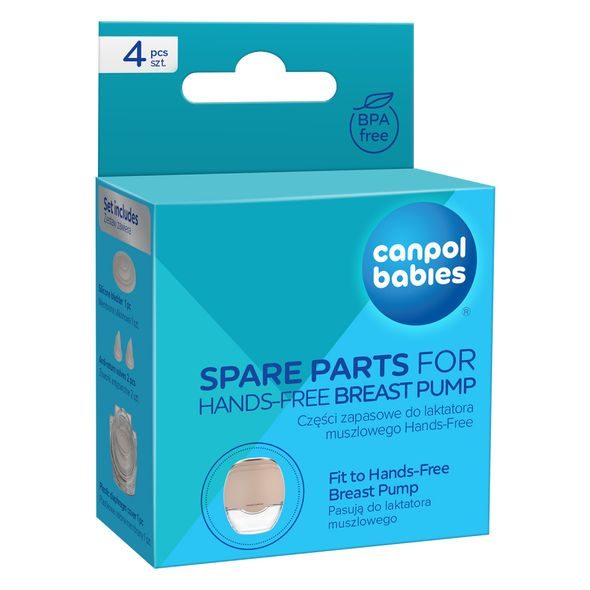 CANPOL BABIES SET NÁHRADNÍCH DÍLŮ K ODSÁVAČCE MATEŘSKÉHO MLÉKA HANDS-FREE - ODSÁVAČKY MATEŘSKÉHO MLÉKA - KRMENÍ