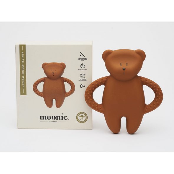 MOONIE KOUSÁTKO PŘÍRODNÍ KAUČUK MEDVÍDEK CARAMEL - KOUSÁTKA - PRO DĚTI