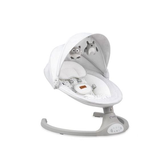 MOMI ELEKTRICKÁ HOUPAČKA KENANI SVĚTLE ŠEDÁ - LEHÁTKA A HOUPADLA - SPINKÁNÍ