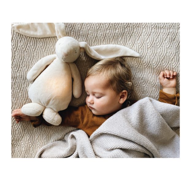 MOONIE USÍNÁČEK ZAJÍČEK 2.0 ORGANIC CAPPUCCINO - USÍNÁČCI MAZLÍCÍ - PRO DĚTI