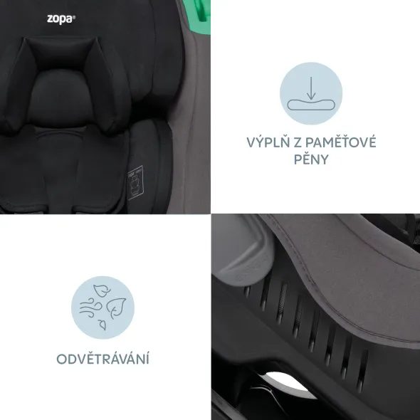 ZOPA AUTOSEDAČKA VERSO R129 - AUTOSEDAČKY 0-18KG - AUTOSEDAČKY A PŘÍSLUŠENSTVÍ