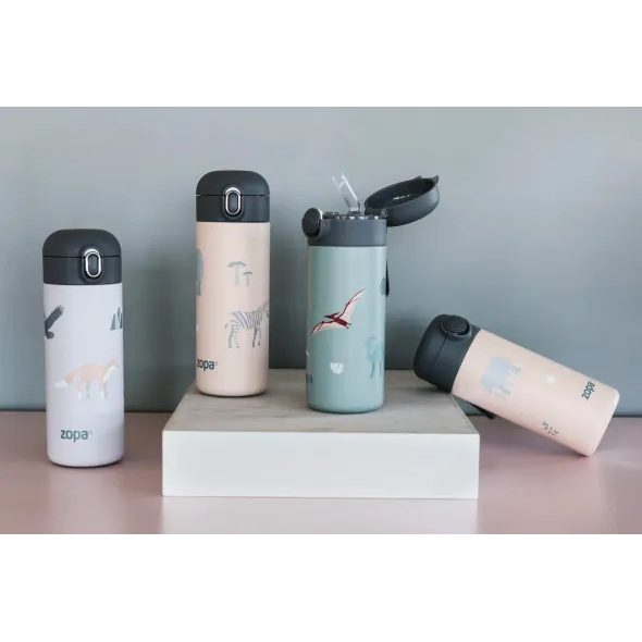 ZOPA TERMOSKA NA TEKUTINY S BRČKEM 400 ML - TERMOOBALY A TERMOSKY - KRMENÍ