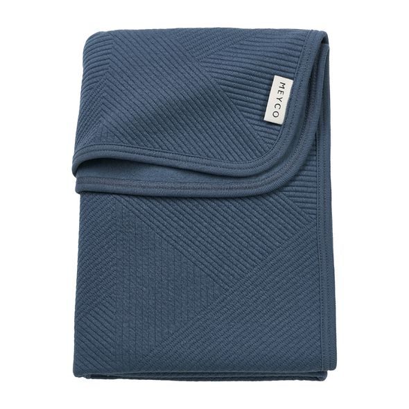 MEYCO ŽAKÁROVÁ FLANEL DEKA PURE - INDIGO - DĚTSKÉ DEKY PRO MIMINKA - SPINKÁNÍ