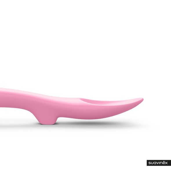 SUAVINÉX SILIKONOVÁ LŽIČKA RYBIČKA - RŮŽOVÁ - LŽIČKY A PŘÍBORY - KRMENÍ