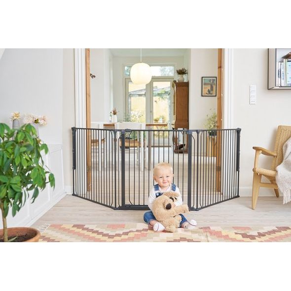 BABY DAN UNIVERZÁLNÍ PROSTOROVÁ ZÁBRANA BABYDAN COMBIFIT L, ČERNÁ - OHRÁDKY - KOUPÁNÍ A ZDRAVÍ