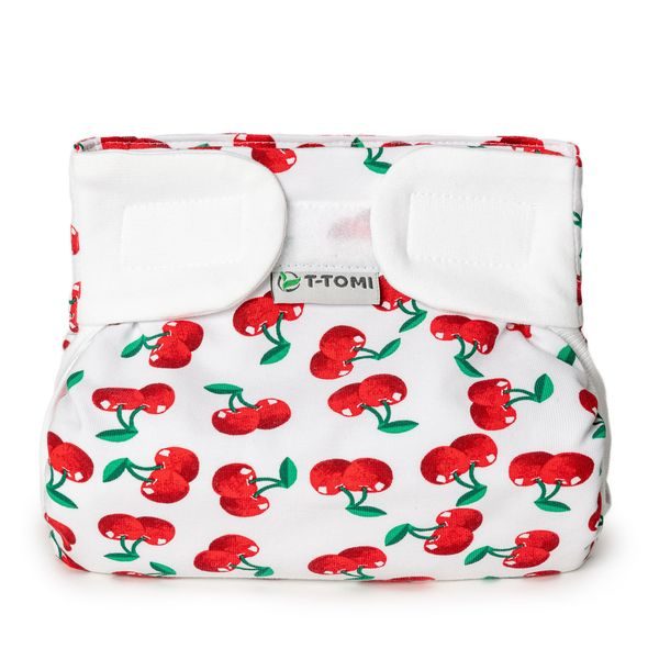 T-TOMI ORTOPEDICKÉ ABDUKČNÍ KALHOTKY - SUCHÝ ZIP CHERRIES (5-9KG) - PLENKOVÉ KALHOTKY - PŘEBALOVÁNÍ
