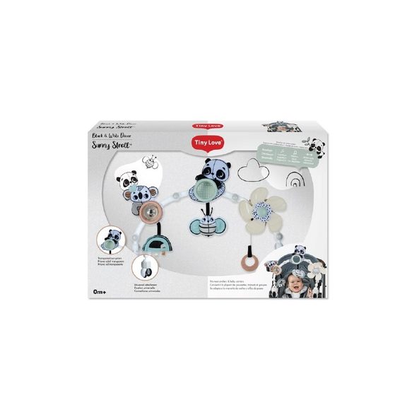 TINY LOVE HRAZDA NA KOČÁREK BLACK & WHITE - HRAČKY K ZAVĚŠENÍ - PRO DĚTI