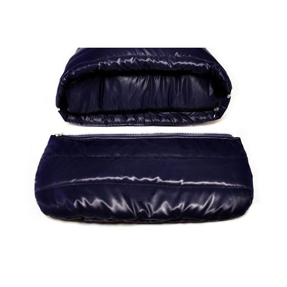 JASMINE ZIMNÍ FUSAK S KOŽÍŠKEM SHINY MODRÝ - FUSAKY DO KOČÁRKU - KOČÁRKY A PŘÍSLUŠENSTVÍ