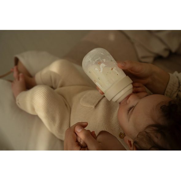 LITTLE DUTCH KOJENECKÉ LÁHVE 165 ML + 240 ML + 2 SAVIČKY HUSA - KOJENECKÉ LAHVE - KRMENÍ