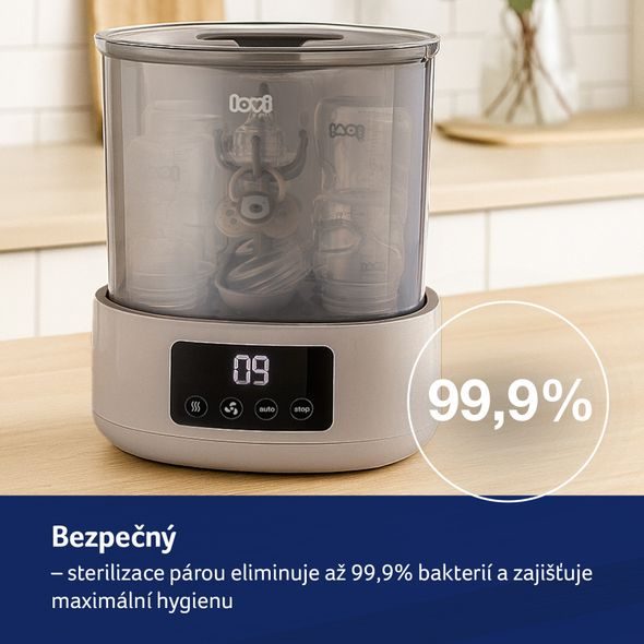 LOVI ELEKTRICKÝ STERILIZÁTOR SE SUŠIČKOU - STERILIZÁTORY - KRMENÍ