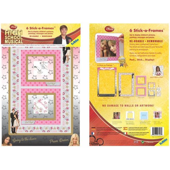 SAMOLEPKY STICK-A-FRAME HIGH SCHOOL MUSICAL - DEKORACE A POLIČKY - SPINKÁNÍ
