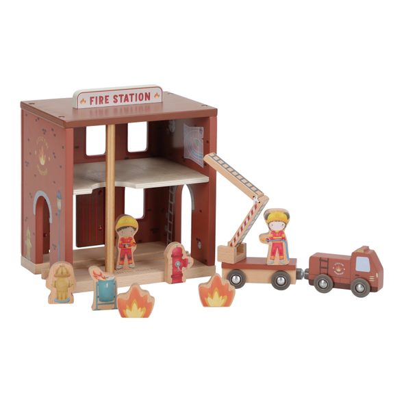 LITTLE DUTCH HASIČSKÁ STANICE DŘEVĚNÁ - LITTLE DUTCH - PRO DĚTI
