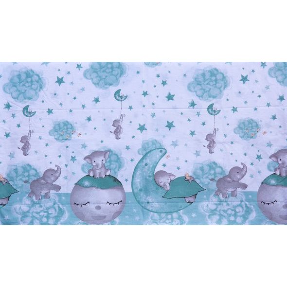 SCARLETT SOUPRAVA DO POSTÝLKY 2-DÍLNÁ LUCY TYRKYSOVÁ 135X100CM - POVLEČENÍ DO POSTÝLKY - SPINKÁNÍ