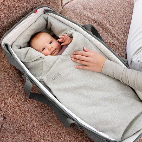 VOKSI WOOL WRAP MISTY GREEN - FUSAKY DO KOČÁRKU - KOČÁRKY A PŘÍSLUŠENSTVÍ