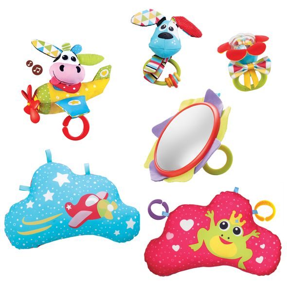 YOOKIDOO POLOHOVACÍ HRACÍ DEKA - LEHÁTKA A HOUPADLA - SPINKÁNÍ