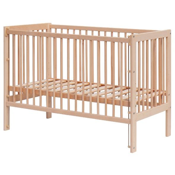 SCARLETT DĚTSKÁ POSTÝLKA SCARLETT PERTA - ECO PŘÍRODNÍ (BUK) - STAHOVACÍ BOČNICE - 120 X 60 CM - DŘEVĚNÉ POSTÝLKY - SPINKÁNÍ