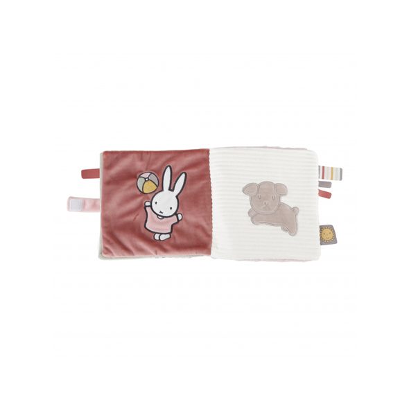 LITTLE DUTCH TEXTILNÍ KNÍŽKA S AKTIVITAMI KRÁLÍČEK MIFFY FLUFFY PINK - KNÍŽKY PRO NEJMENŠÍ - PRO DĚTI