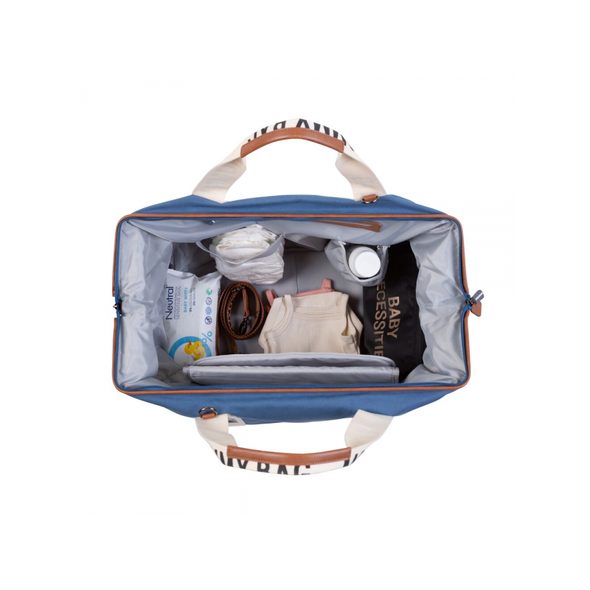 CHILDHOME PŘEBALOVACÍ TAŠKA MOMMY BAG CANVAS INDIGO - PŘEBALOVACÍ TAŠKY - KOČÁRKY A PŘÍSLUŠENSTVÍ