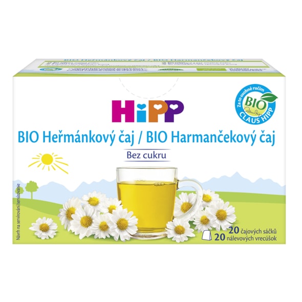 HIPP BIO HEŘMÁNKOVÝ ČAJ - NÁPOJE - KRMENÍ