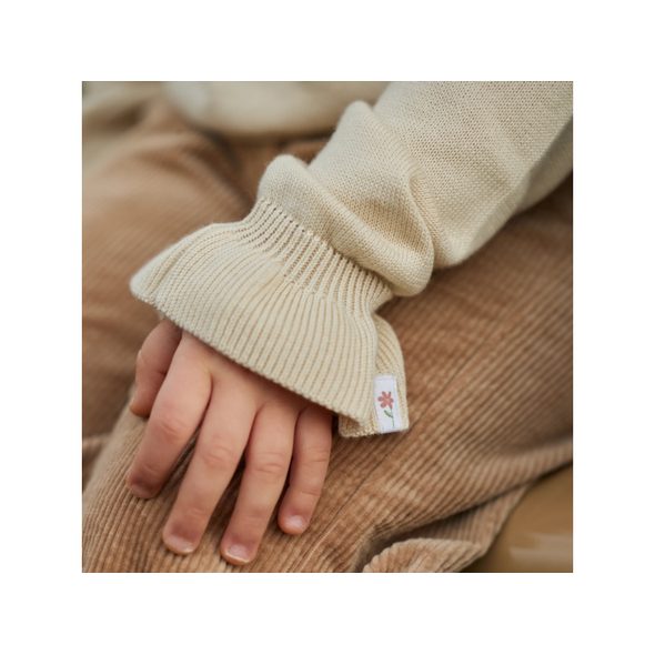 LITTLE DUTCH SVETŘÍK PLETENÝ VANILLA VEL. 74 - KABÁTKY, MIKINKY - PRO DĚTI