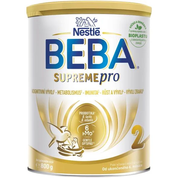 BEBA SUPREMEPRO 2, 6HMO (800G) - KOJENECKÁ MLÉKA - KRMENÍ