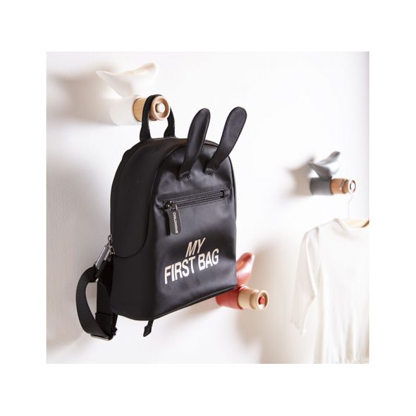 CHILDHOME DĚTSKÝ BATOH MY FIRST BAG BLACK - BATOHY A TAŠKY - PRO DĚTI