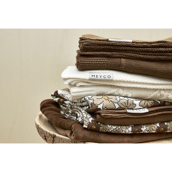 MEYCO DEKA KNIT BASIC - CHOCOLATE - DĚTSKÉ DEKY PRO MIMINKA - SPINKÁNÍ