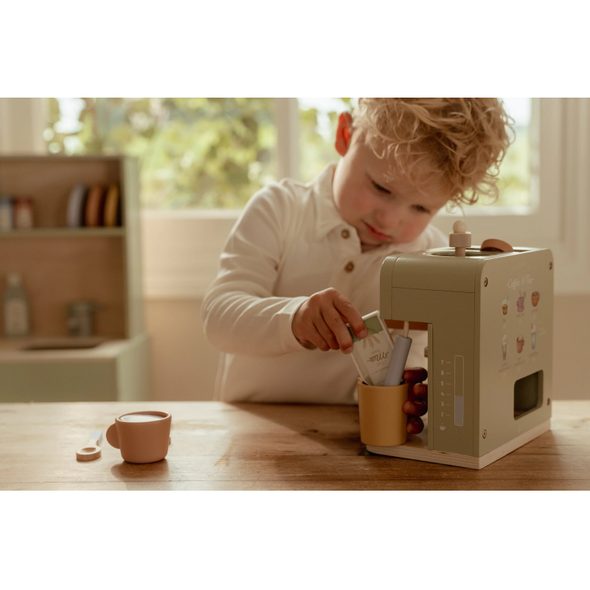 LITTLE DUTCH KÁVOVAR NA KAPSLE DŘEVĚNÝ - LITTLE DUTCH - PRO DĚTI