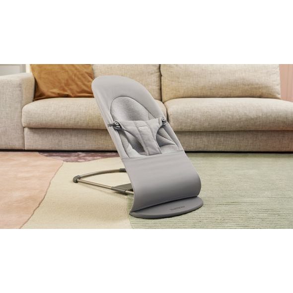BABYBJÖRN LEHÁTKO BALANCE SOFT TRI-FABRIC WOVEN/JERSEY LIGHT GRAY - LEHÁTKA A HOUPADLA - SPINKÁNÍ