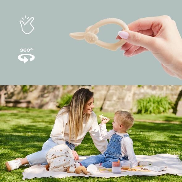 BABYMOOV SILIKONOVÁ LŽIČKA BEIGE - LŽIČKY A PŘÍBORY - KRMENÍ