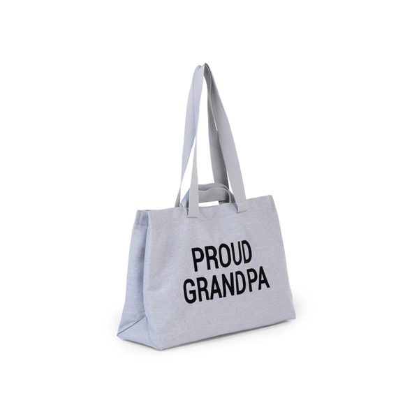 CHILDHOME CESTOVNÍ TAŠKA GRANDPA CANVAS GREY - PŘEBALOVACÍ TAŠKY - KOČÁRKY A PŘÍSLUŠENSTVÍ