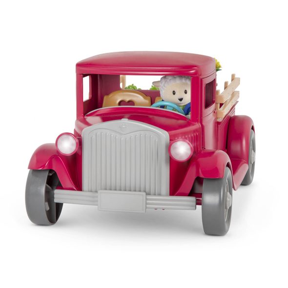 LI'L WOODZEEZ FARMÁŘSKÝ PICK-UP SE STÁNKEM - DOPLŇKY PRO FIGURKY - PRO DĚTI