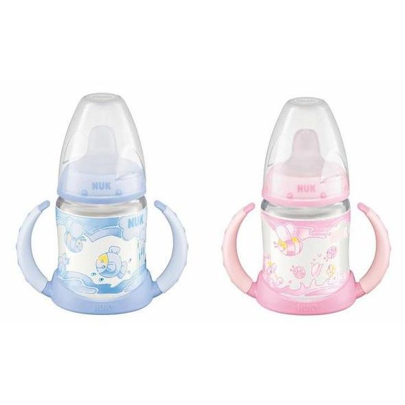 NUK FIRST CHOICE LAHVIČKA NA UČENÍ S DRŽÁTKY RŮŽOVÁ&MODRÁ, SI - KOJENECKÉ LAHVE - KRMENÍ
