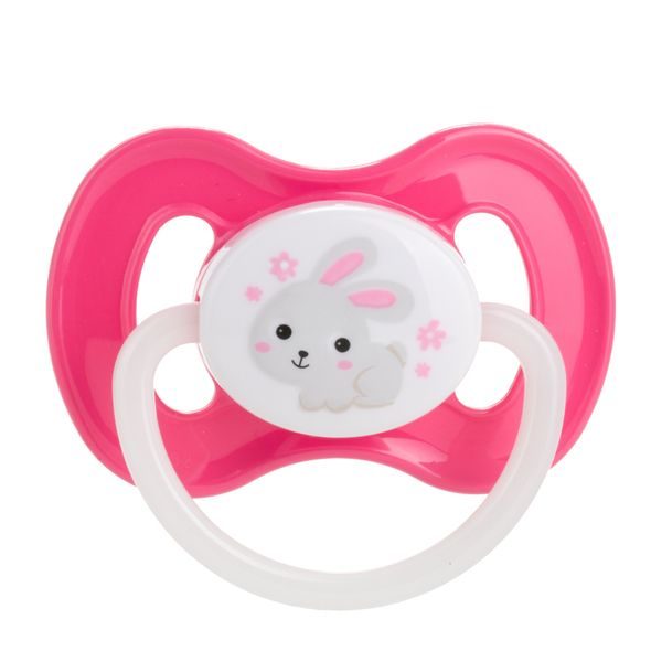 CANPOL BABIES DUDLÍK KAUČUKOVÝ TŘEŠINKA BUNNY&COMPANY 6-18M 1KS RŮŽOVÝ - ŠIDÍTKA A DOPLŇKY - KRMENÍ