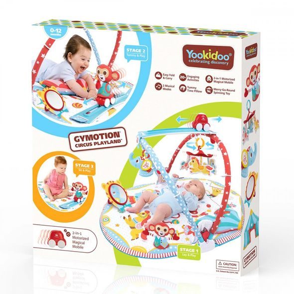 YOOKIDOO HRACÍ DEKA S HRAZDOU A JEZDÍCÍM AUTÍČKEM CIRKUS - HRACÍ DEKY - PRO DĚTI