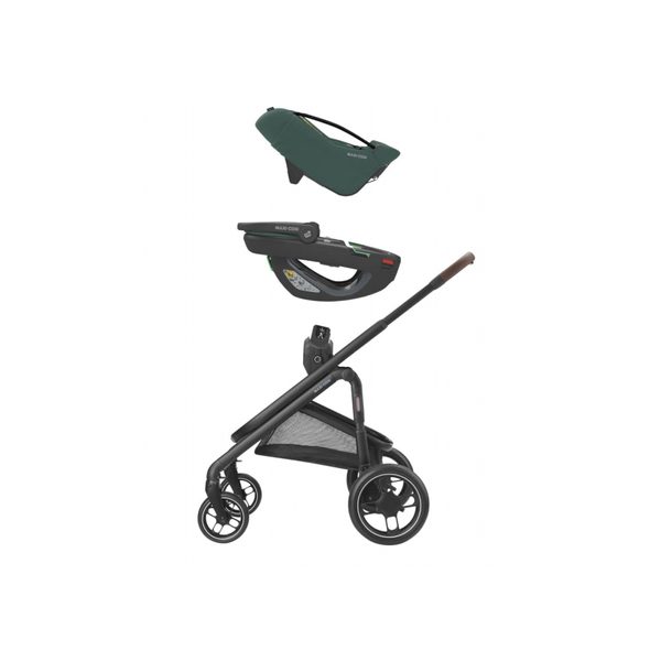 MAXI-COSI CORAL 360 AUTOSEDAČKA ESSENTIAL GREEN + ZÁKLADNA FAMILYFIX 360 PRO - AUTOSEDAČKY 0-13KG - AUTOSEDAČKY A PŘÍSLUŠENSTVÍ
