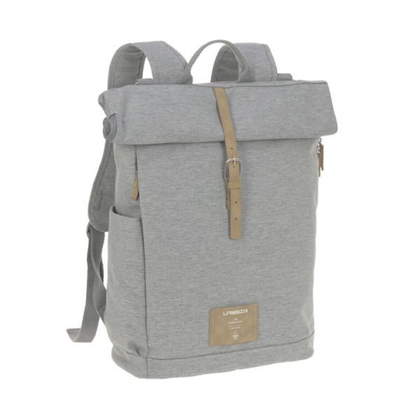 LÄSSIG FAMILY GREEN LABEL ROLLTOP BACKPACK GREY MÉLANGE - LIMITED EDITION - PŘEBALOVACÍ BATOHY - KOČÁRKY A PŘÍSLUŠENSTVÍ